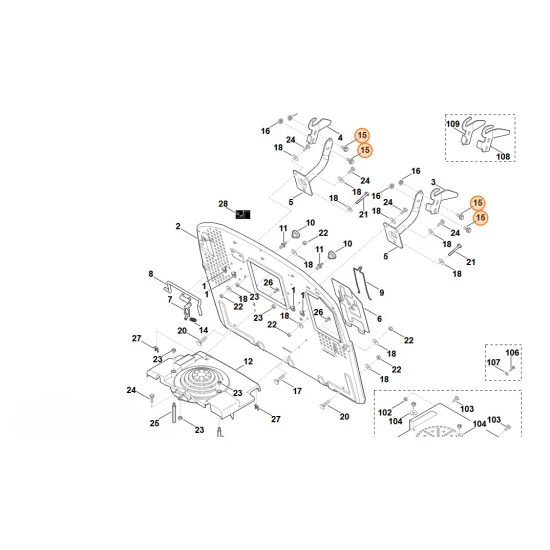 STIHL  Śruba sześciokątna M8x20 9018 318 1801